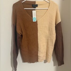 Fortune + Ivy Deserae V Neck Sweater - XS